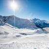 Ein Wintertraum für Skifahrer an der französisch-italienischen Grenze.
