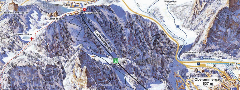 Pistenplan Laber Oberammergau