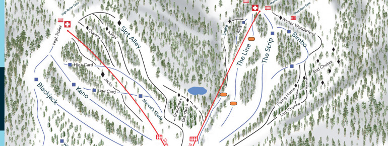 Pistenplan Lee Canyon Ski Resort