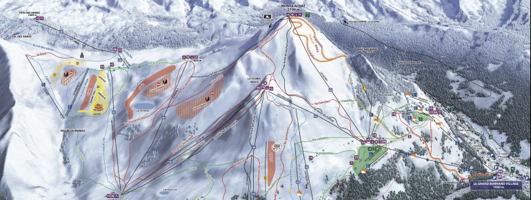 Pistenplan Le Grand Bornand