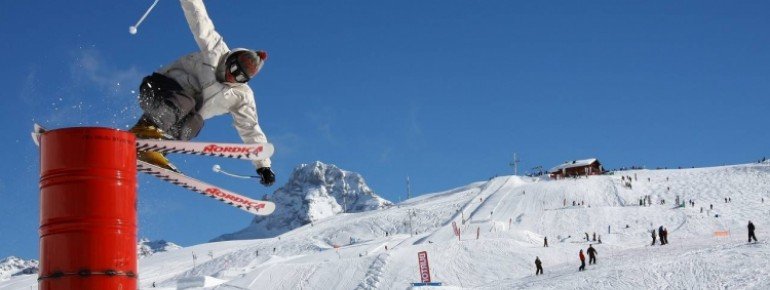 Der Snowpark GB ist fast 5 Hektar groß.