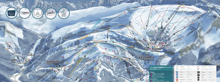 Pistenplan Le Grand Massif