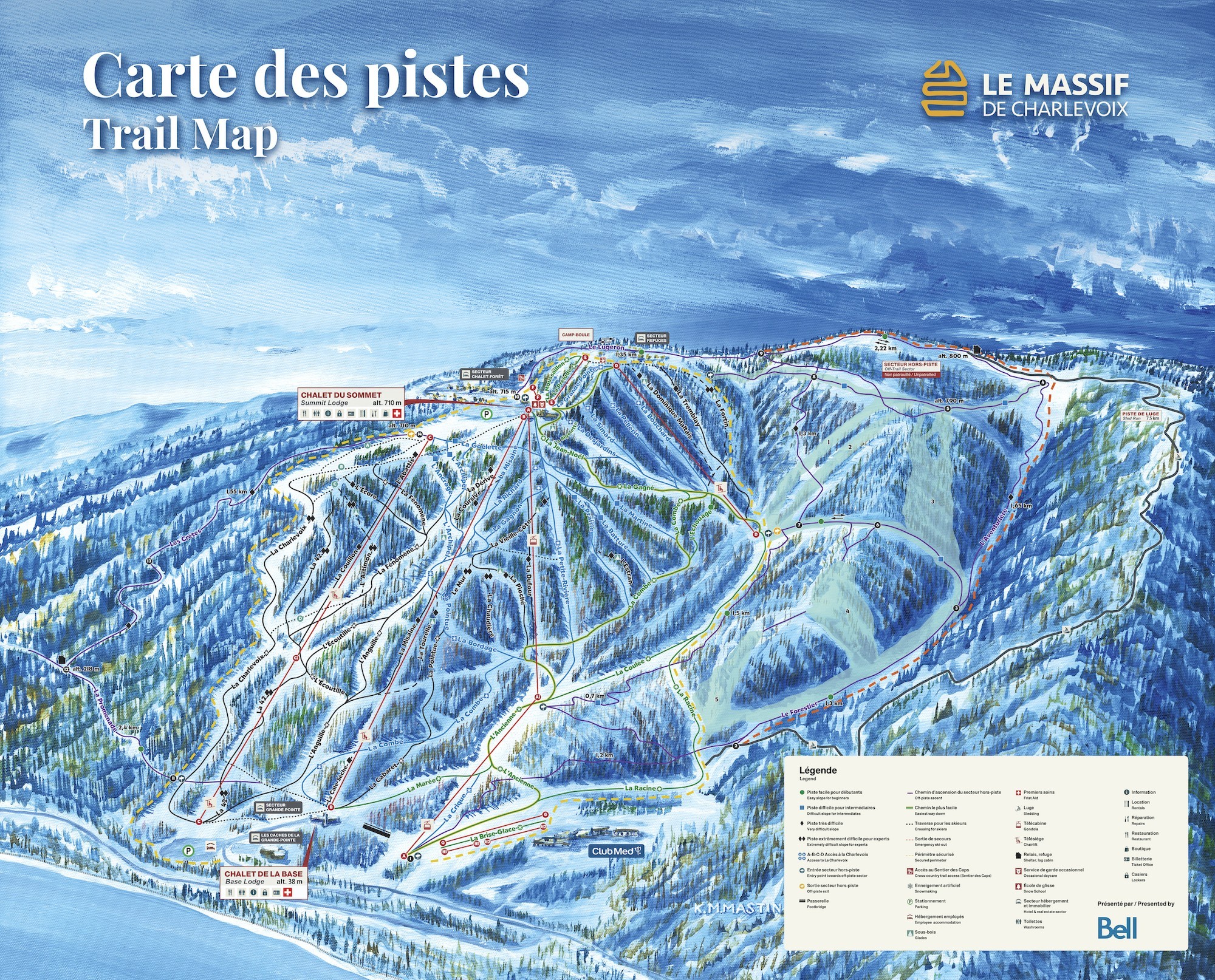 Pistenplan Le Massif