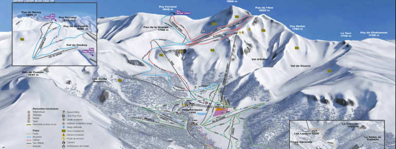Pistenplan Le Mont Dore