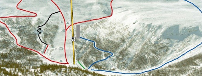 Pistenplan Lemonsjoen Jotunheimen