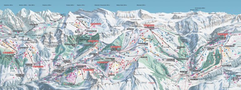 Pistenplan Betelberg – Lenk im Simmental