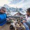Natürlich dürfen auch Hütten im Skigebiet, wie hier in Saint Martin de Bellevill nicht fehlen.
