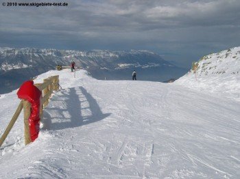Der Blick auf das wunderschöne und sehr tiefe (nur 200m.ü.N.N) Tal der Isère!