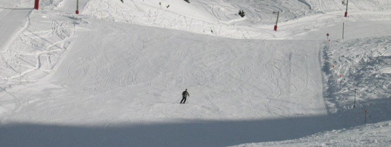 Blick auf die auch für Profis sehr schöne Piste 14!
