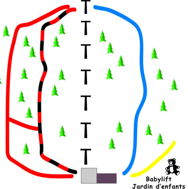 Pistenplan Les Genevez
