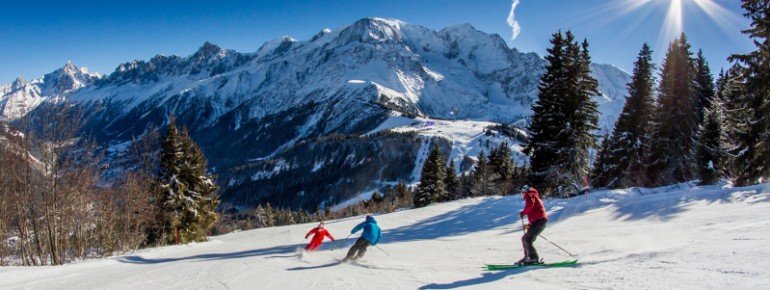 Das Skigebiet Les Houches besticht durch seine sanften bewaldeten Familienabfahrten