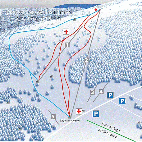 Pistenplan Les Pres d'Orvin