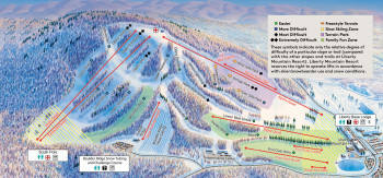 Pistenplan Liberty Mountain Resort