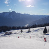Meckis Dolomiten Panorama Stubn liegt direkt an der Faschingalm-Abfahrt.