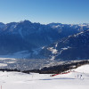 Vom Zettersfeld blickst du über Lienz hinüber zum Hochstein.