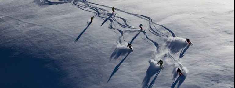 Auch verschiedene Freeride-Routen stehen Wintersportlern im Skigebiet Livigno zur Verfügung.