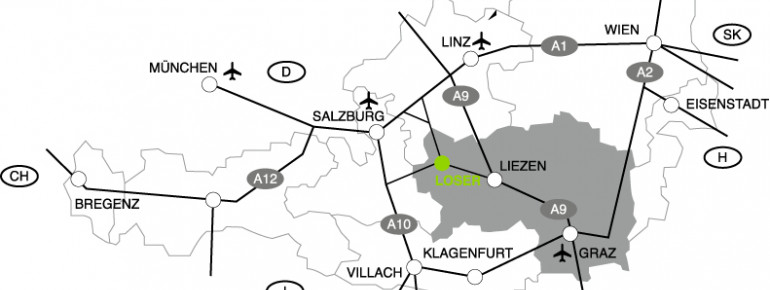 Anfahrt Loser Altaussee
