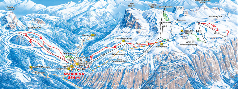 Pistenplan Loser Altaussee