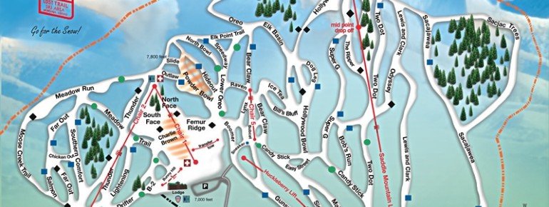 Pistenplan Lost Trail Powder Mountain