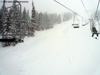 Die Turtle Creek-Piste unterhalb des Roulette-Sessellifts