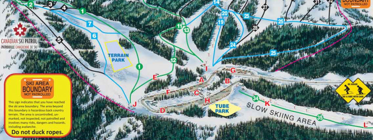 Pistenplan Manning Park Resort