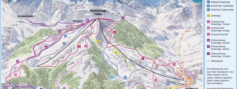 Pistenplan Marbachegg