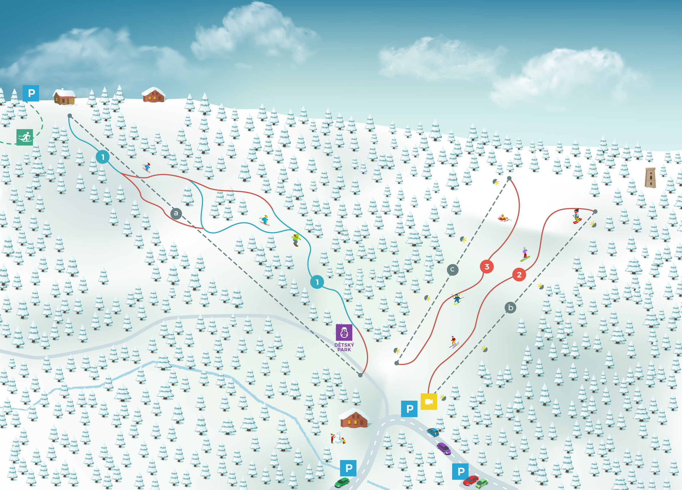 Pistenplan Marianske Lazne