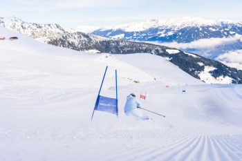 Im RennParadies Unterberg kann jeder kurz Profiluft schnuppern.