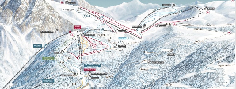 Pistenplan Meran 2000