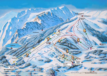 Pistenplan Mittenwald Kranzberg