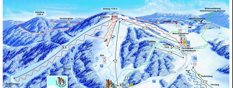 Pistenplan Mitterdorf - Mitterfirmiansreut
