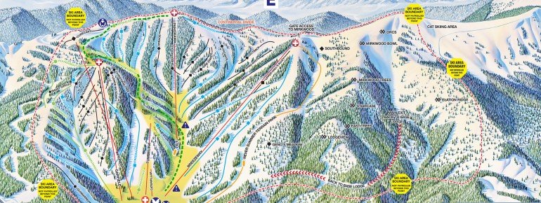 Pistenplan Monarch Mountain