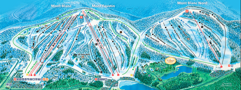 Pistenplan Mont Blanc