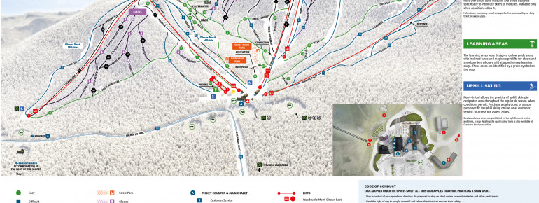 Pistenplan Mont Orford