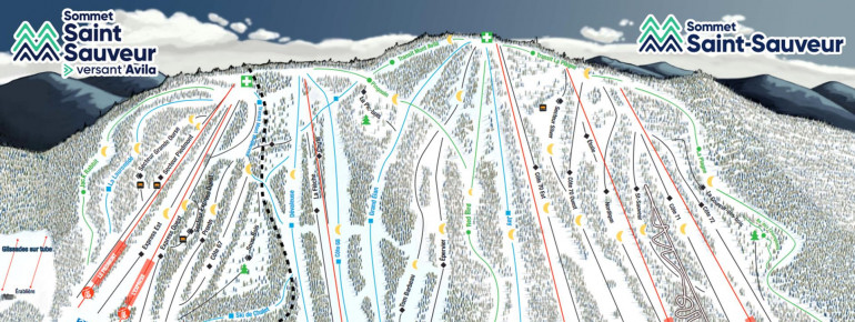 Pistenplan Mont Saint Sauveur