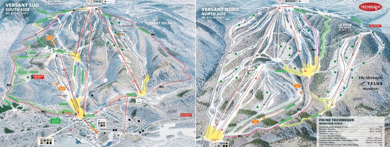 Pistenplan Mont Tremblant