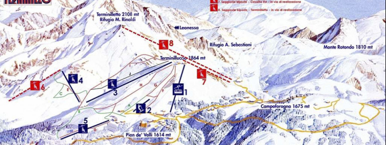 Pistenplan Monte Terminillo