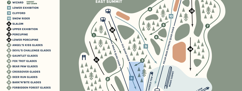 Pistenplan Mount Pakenham