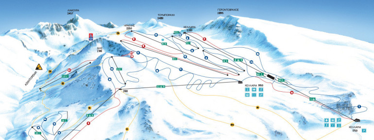 Pistenplan Mount Parnassos