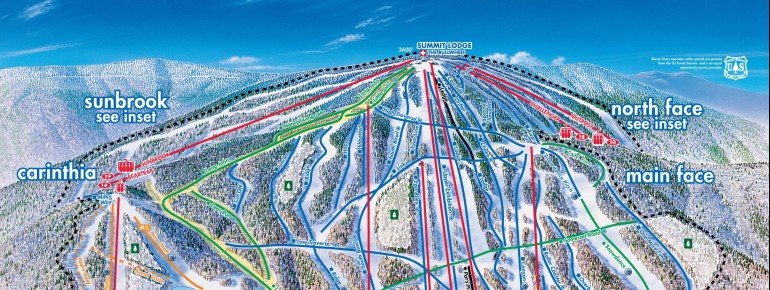 Pistenplan Mount Snow