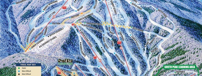 Pistenplan Mount Sunapee Resort