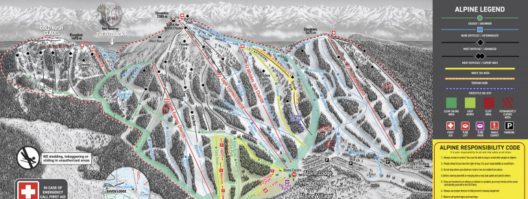 Pistenplan Mount Washington Alpine Resort