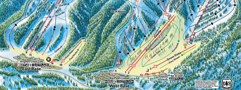 Pistenplan Mountain High Resort