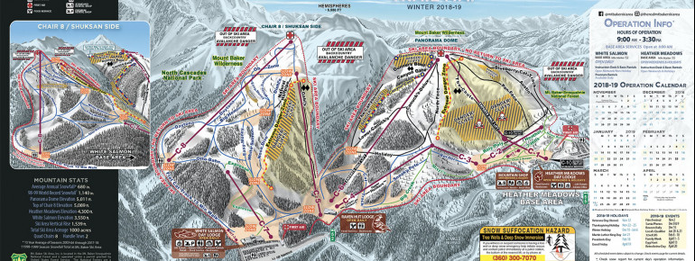 Pistenplan Mt Baker