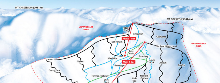 Pistenplan Mt. Cheeseman