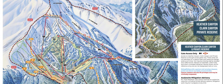 Pistenplan Mt Hood Meadows Ski Resort
