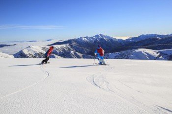 Mt. Hotham bietet eine Pistenfläche von 245 Hektar.