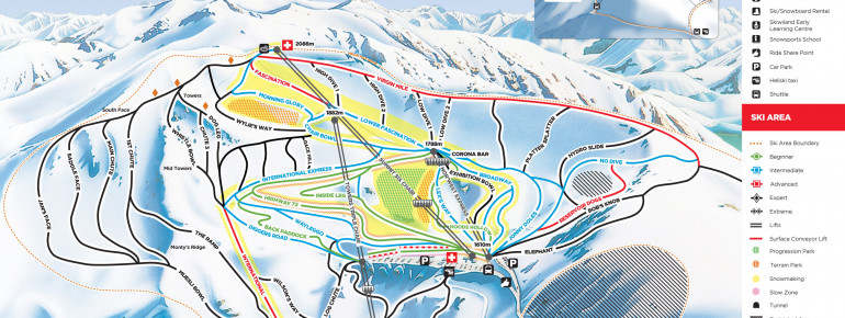 Pistenplan Mt Hutt