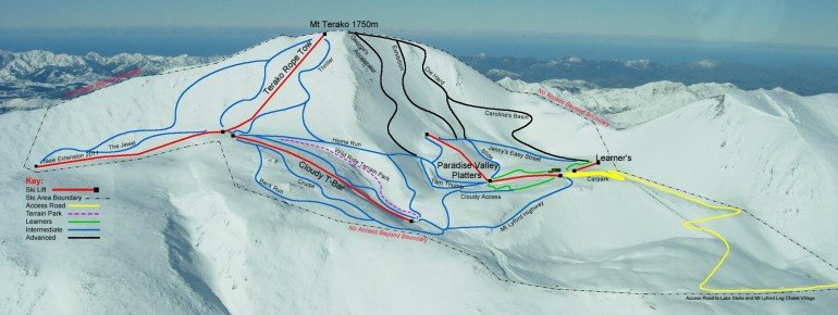 Pistenplan Mt Lyford