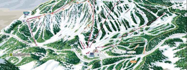 Pistenplan Mt Rose Ski Tahoe